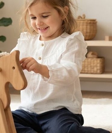 Ruffled Top — detail view